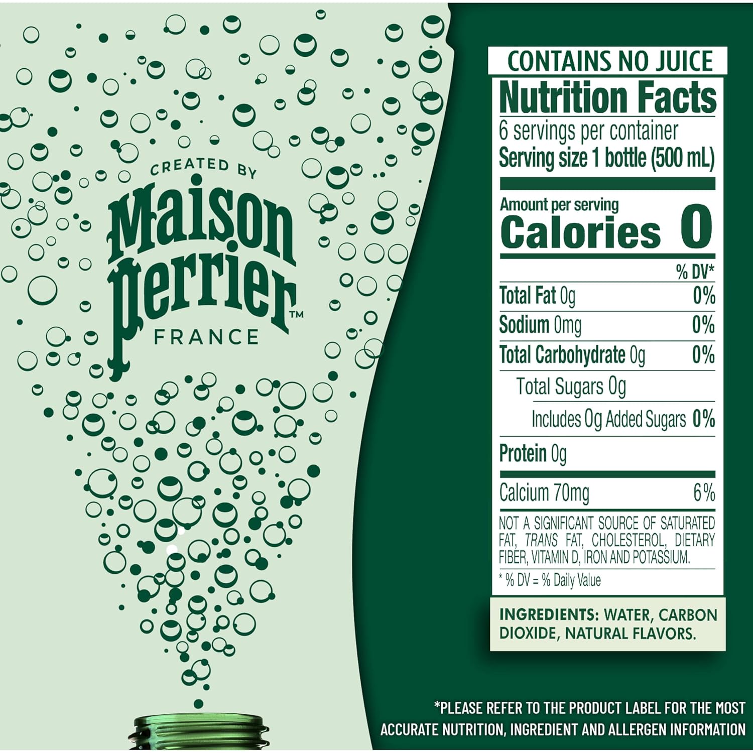 bottled in vergèze, france under the perrier legacy for authentic french sparkling water