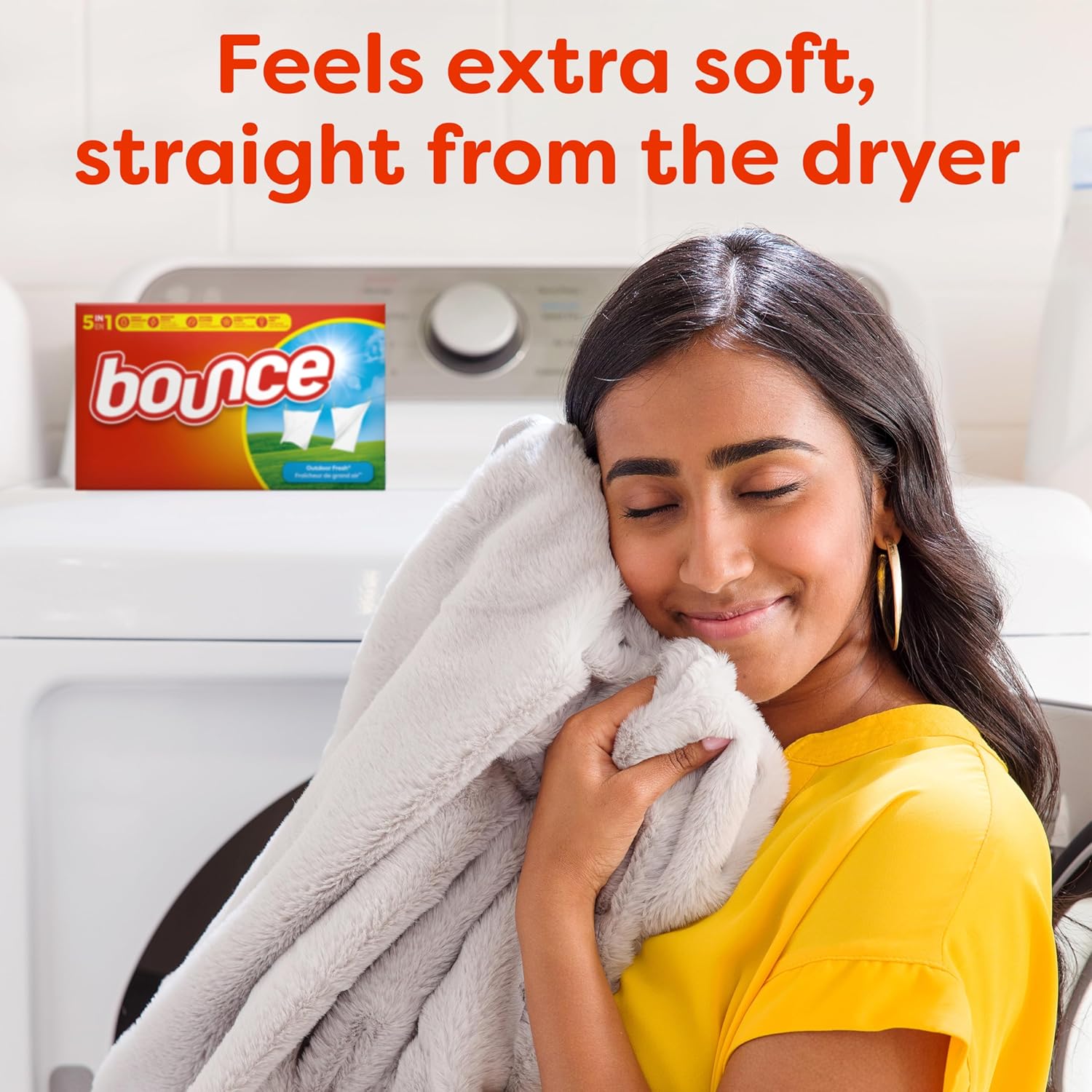 Bounce Bulk Dryer Sheets Outdoor Fresh 330ct for Remote Worker Wardrobes, Less Wrinkles Between Meetings