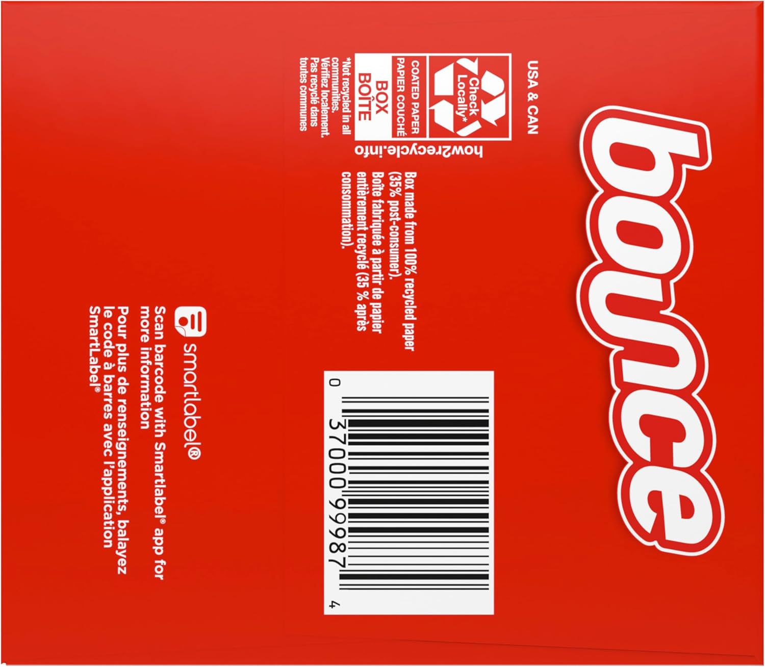 Bounce Fabric Softener Sheets – Effortless Fresh Linen Dryer Sheets for Clutter-Free Laundry Room Storage