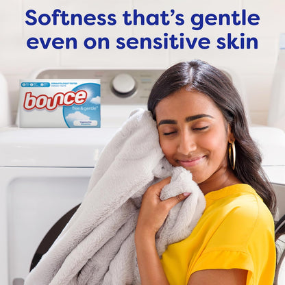 Bounce Free & Gentle Dryer Sheets for the Home Office Wardrobe – Wrinkle-Reducing Softener for Work-Ready Outfits