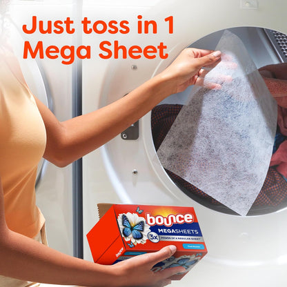 Bounce Mega Dryer Sheets Fresh Breeze 130ct – Practical Housewarming Gift for New Homeowners