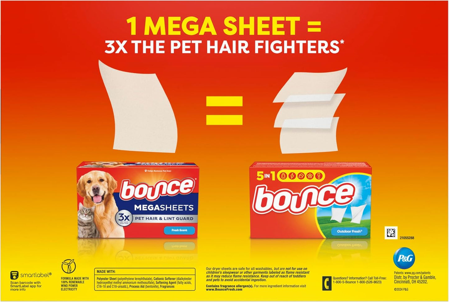 Bounce Perfume-Free Dryer Sheets for Capsule Wardrobe Care, Uncluttered Laundry Routine