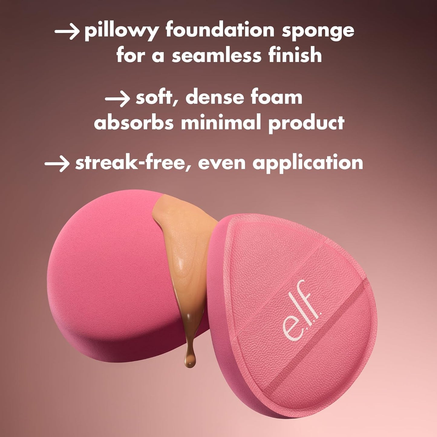 bouncy, pillowy texture designed to bounce product onto skin