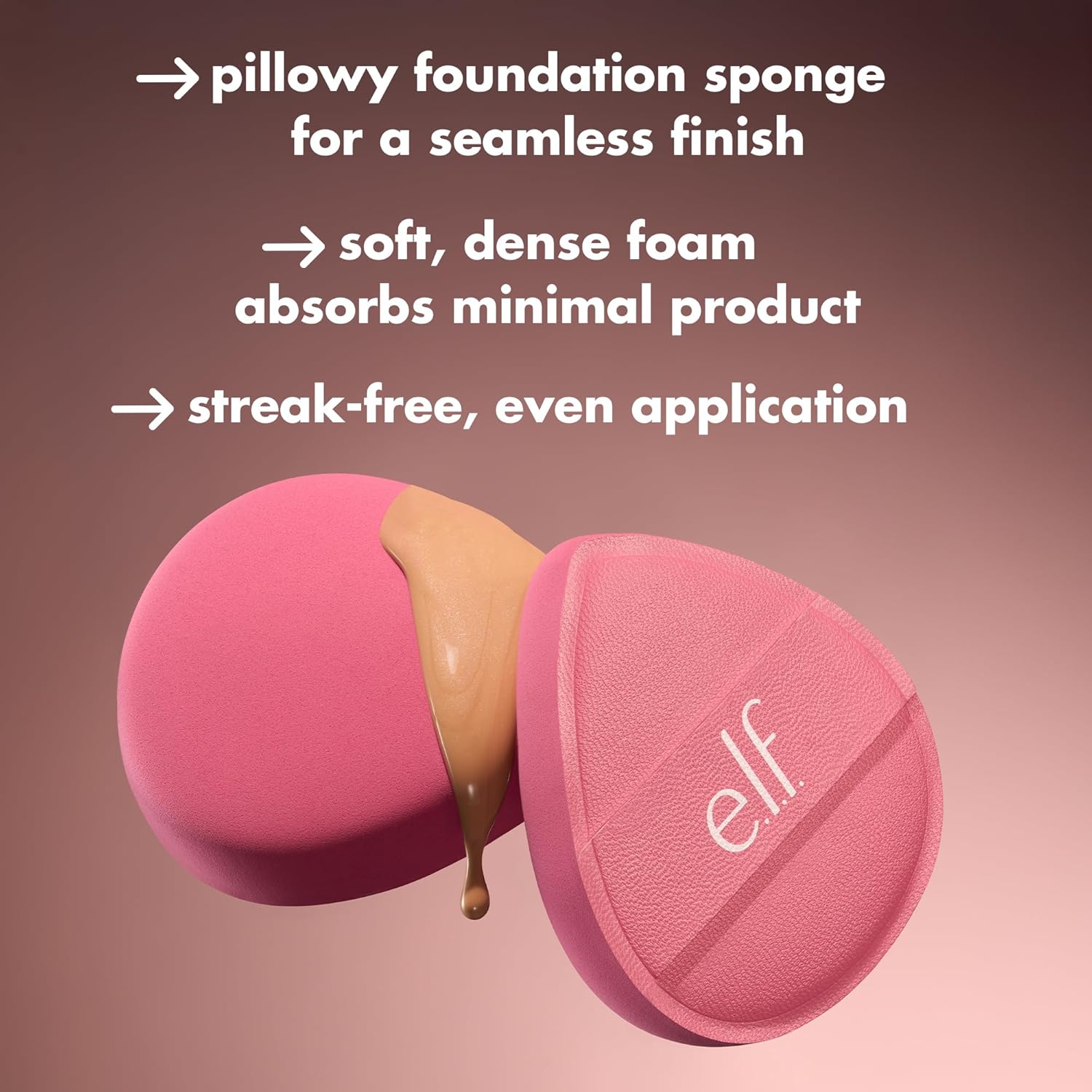 bouncy, pillowy texture designed to bounce product onto skin