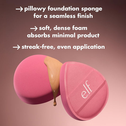 bouncy, pillowy texture designed to bounce product onto skin