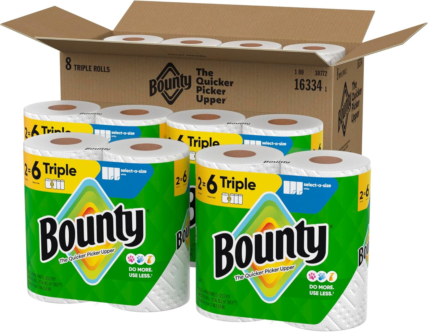 Bounty Select-A-Size Paper Towels for Remote Work Routines, Reliable Kitchen Cleanup Between Video Calls