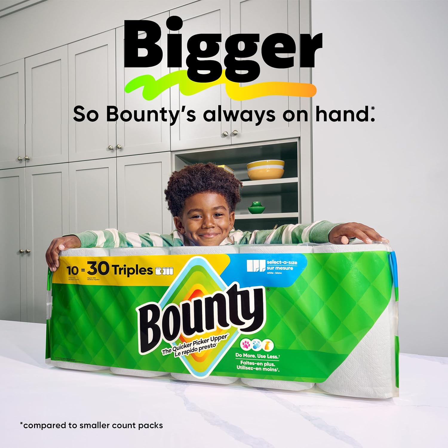 Bounty Select-A-Size Paper Towels for Remote Work Routines, Reliable Kitchen Cleanup Between Video Calls