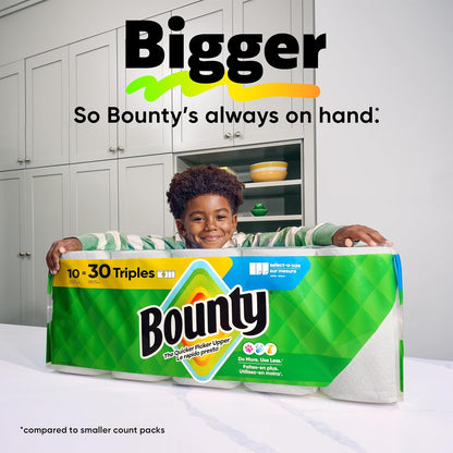 Bounty Select-A-Size Paper Towels for Remote Work Routines, Reliable Kitchen Cleanup Between Video Calls