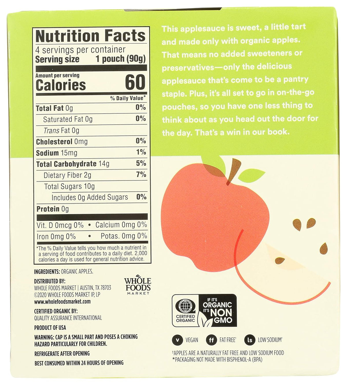bpa-free 3.2-ounce squeezable pouches sized for single servings