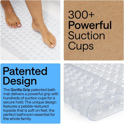 bpa-free vinyl construction with hexagon-patterned pebble texture