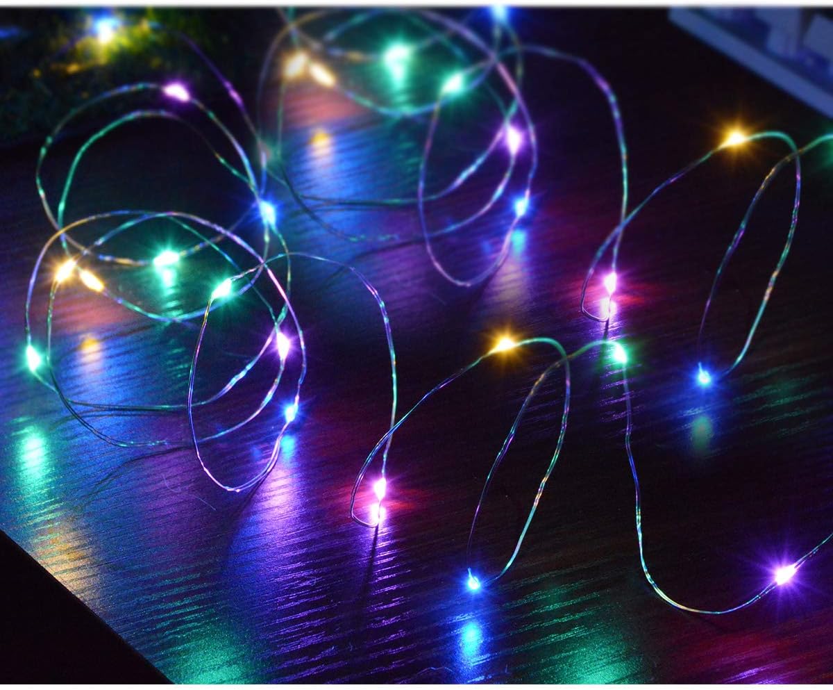 [Brand] Flameless String Lights – Smoke and Fire Free Bedroom Decor, 4-Pack Battery LED Fairy Lights