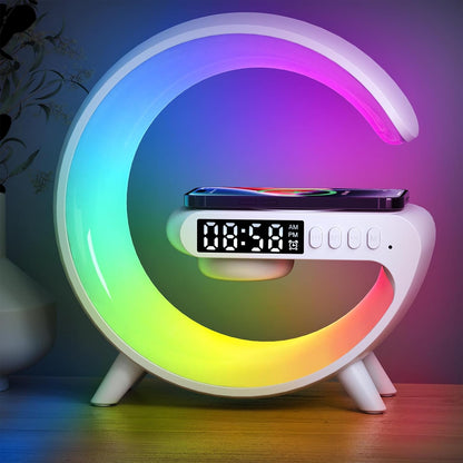 [Brand] Home Office Desk Lamp – Wireless Charging and Bluetooth Speaker for Focused Work