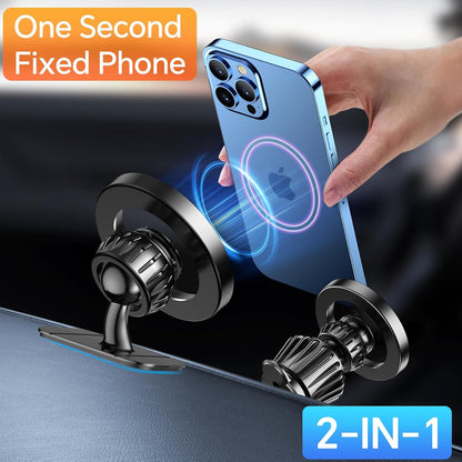 [Brand] Magnetic Car Phone Mount - Useful Everyday Gift for Commuters with 20 Magnet Hold and Dual Mount Options
