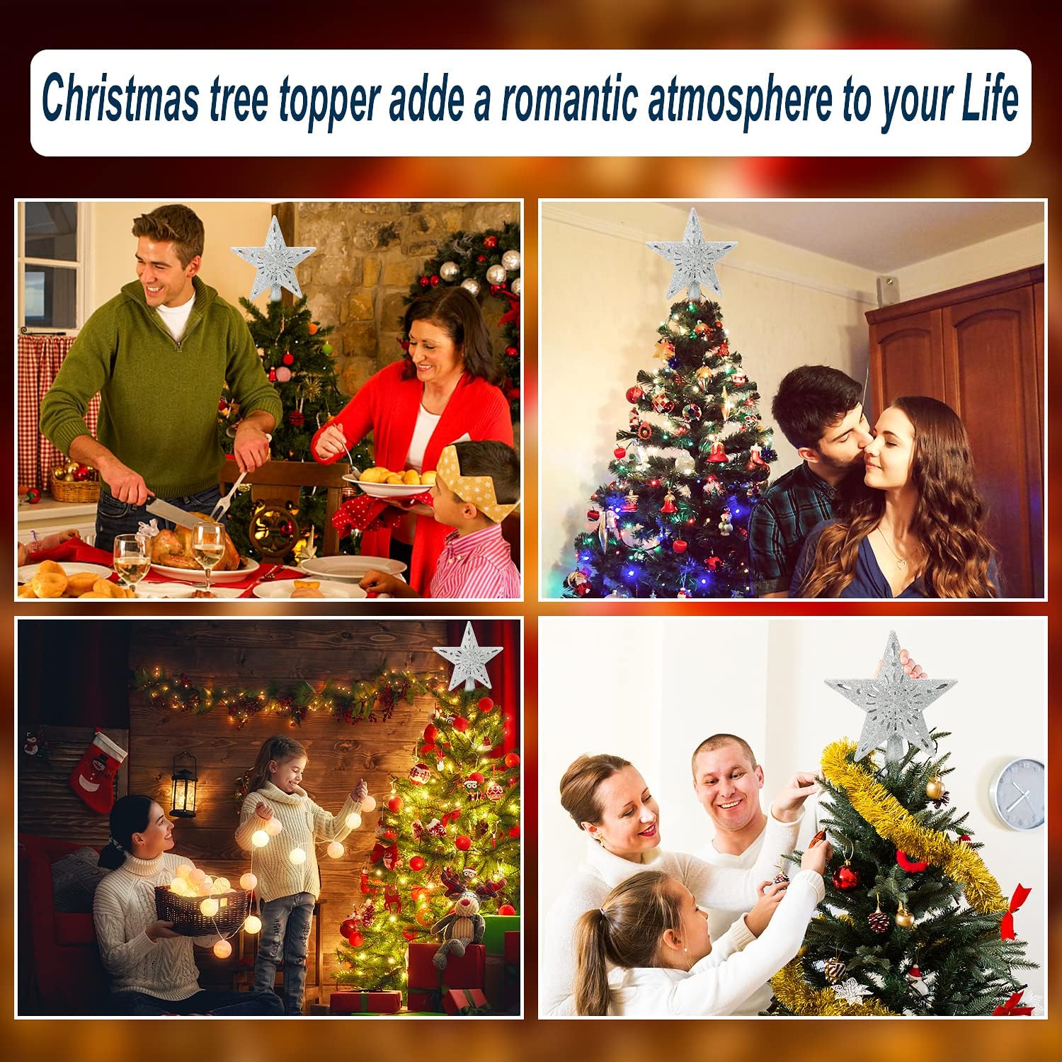 [Brand Name] Christmas Tree Topper Projector – Child-Friendly Holiday Light Show for Kids' Bedroom and Playroom