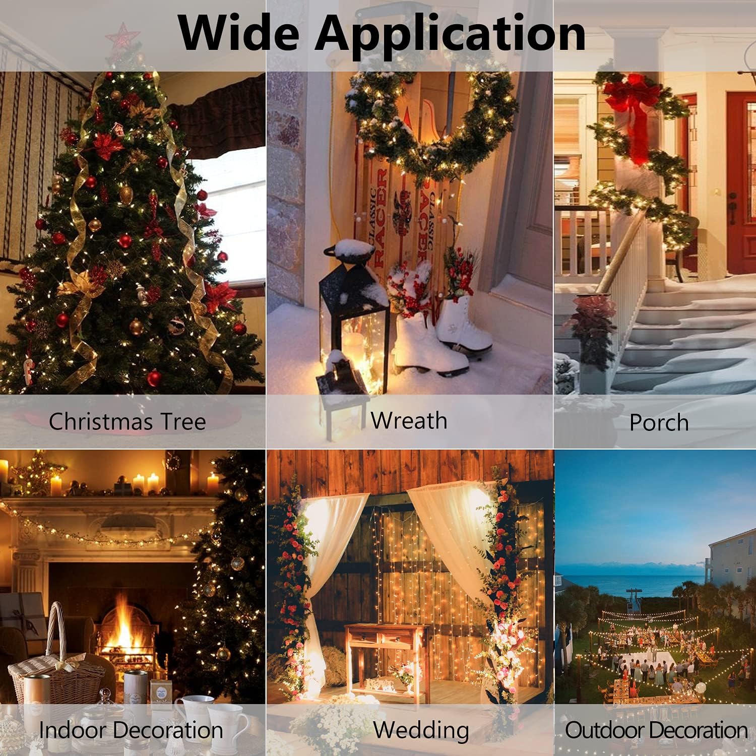 [Brand] Warm White Mini String Lights – Battery Operated LED Decor for Bedroom Canopy, Window Frame and Cozy Living Room Aesthetic