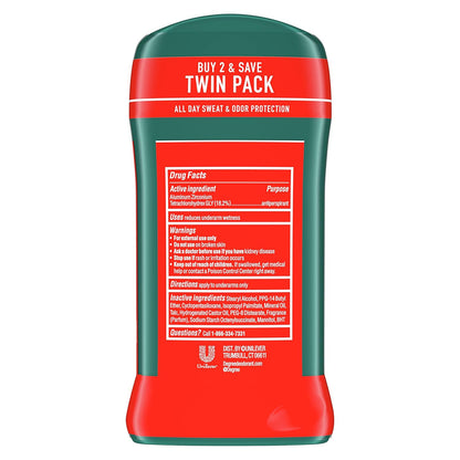 branded sport scent: zesty lemon, bergamot orange, and musk