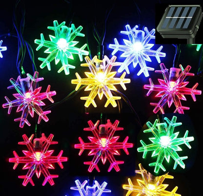 Brightever Solar Snowflake Fairy Lights 20 Ft 30 LED – Child-Safe No-Heat String for Kids' Room, Nursery and Playroom Decor