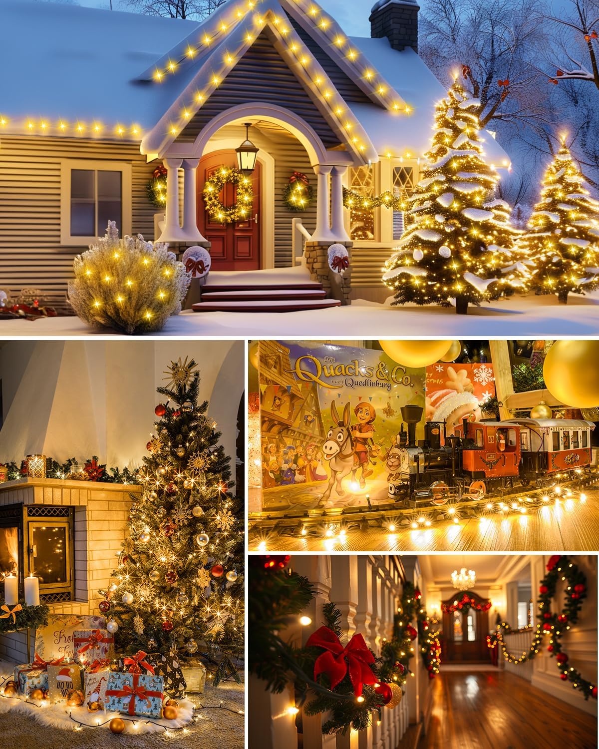 Brightown Child-Safe LED String Lights 14ft - Cool-Touch Mini Lights for Kids Bedroom, Nursery Window & Playroom Holiday Decor