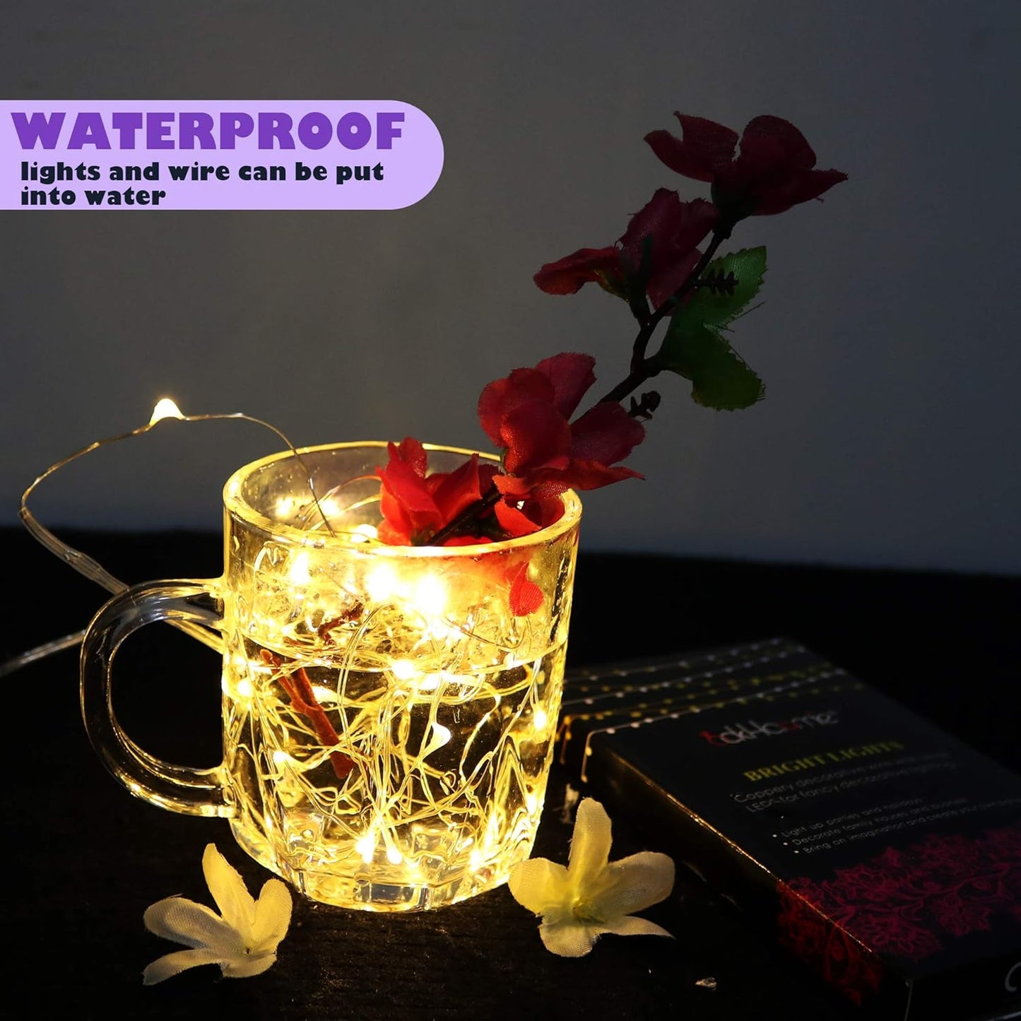 Brightown Fairy Lights – Safe Nursery Night Light with No Heat and No Flame