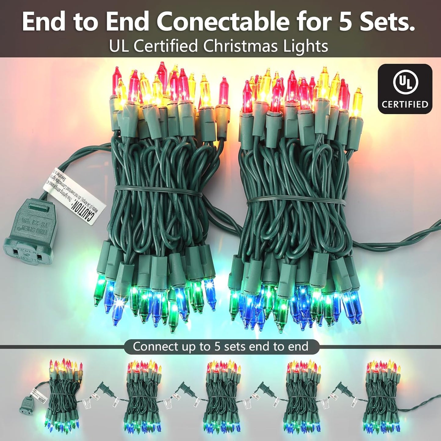 Brightown Multicolor Christmas Lights 100 Count – Thoughtful Housewarming Gift for Her and New Homeowners