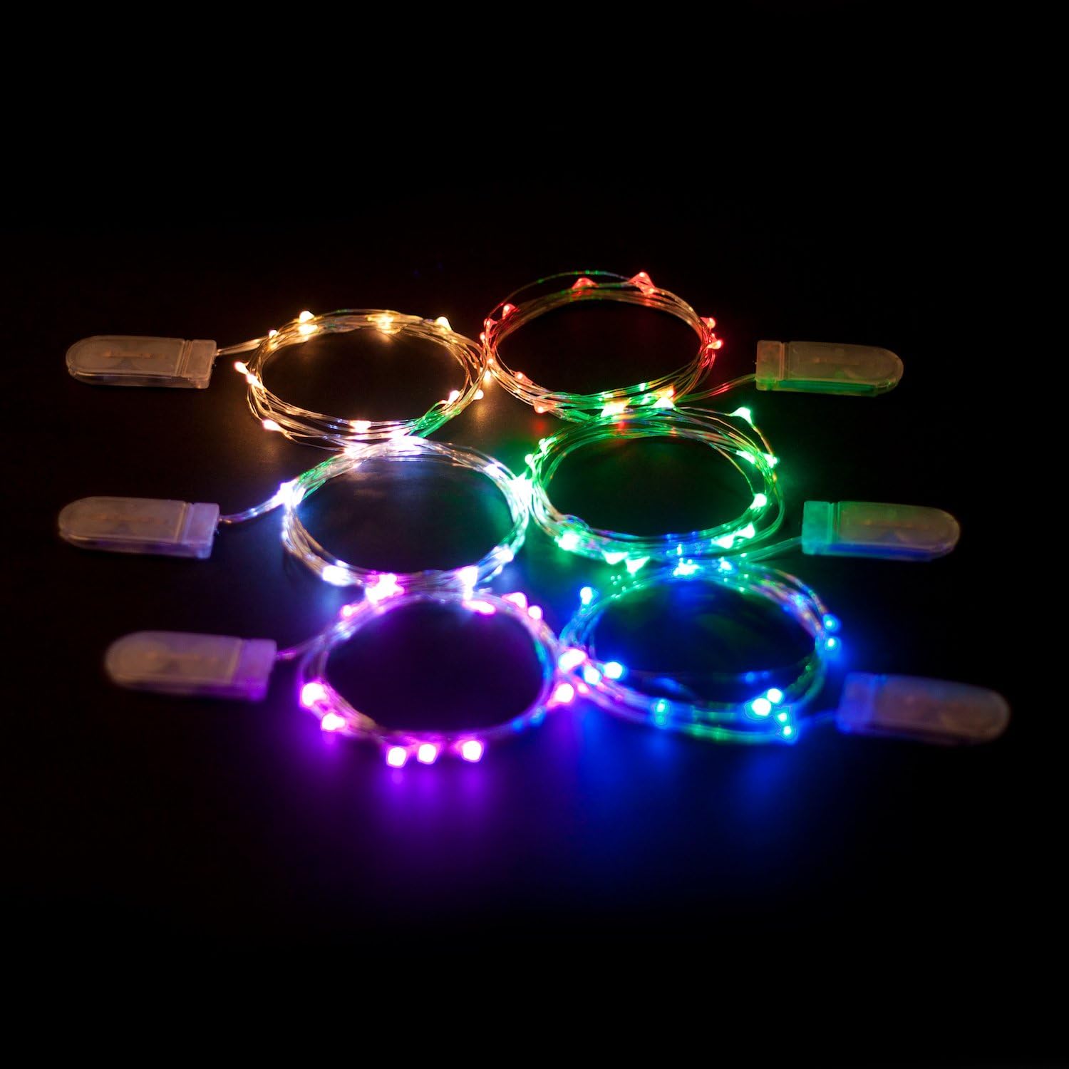 Brightown Silver Wire Fairy Lights – Minimalist Bedroom Glow, Thin 6.5ft Strand with Barely There Bulbs