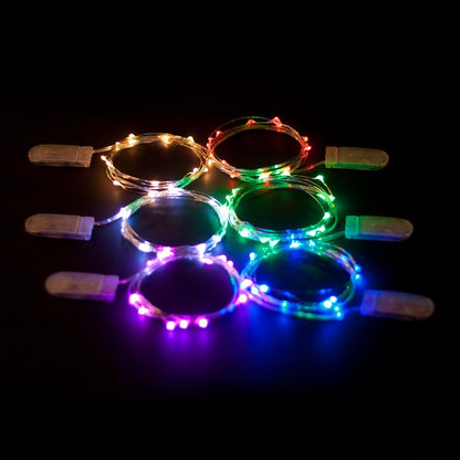 Brightown Silver Wire Fairy Lights – Minimalist Bedroom Glow, Thin 6.5ft Strand with Barely There Bulbs