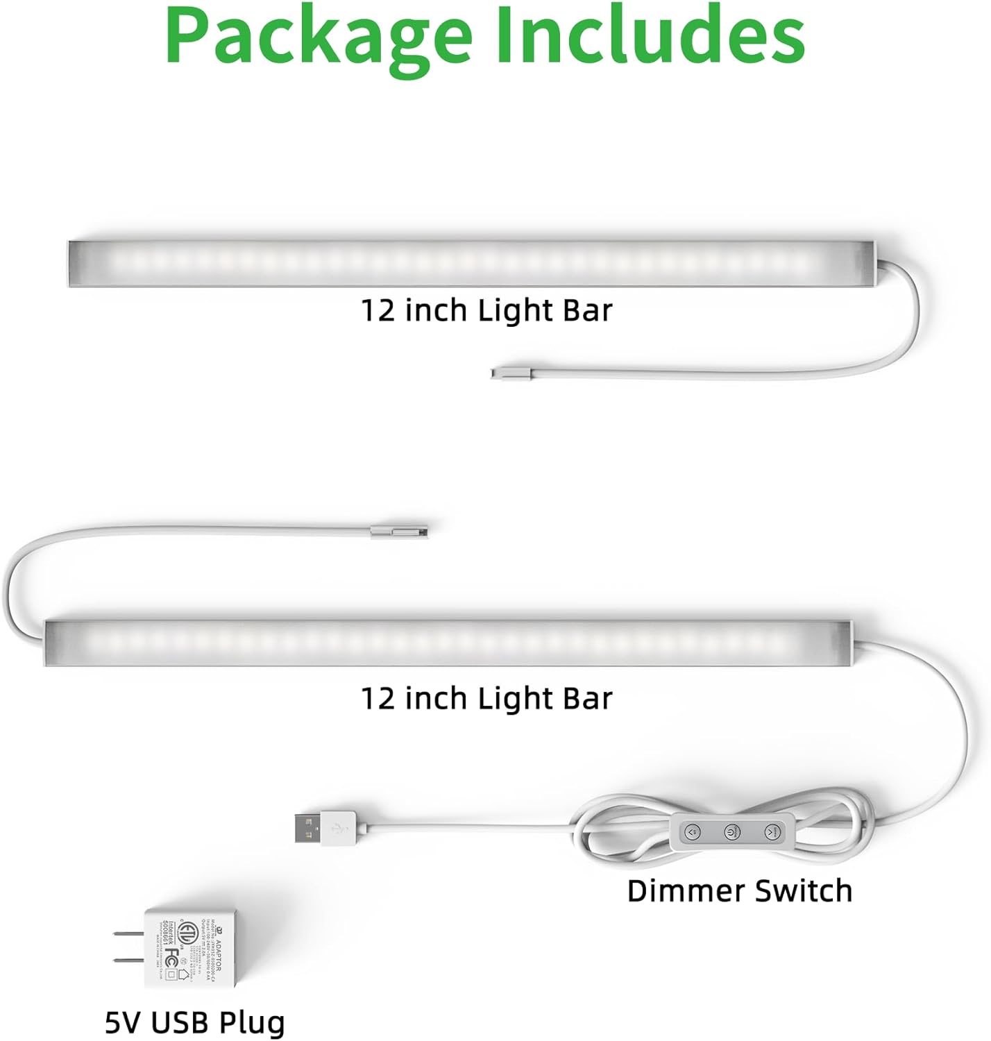 BRIGHTWILL Cool to Touch LED Cabinet Light – Flameless Under Counter Bar Safe for Kids, Pets, and Bedrooms