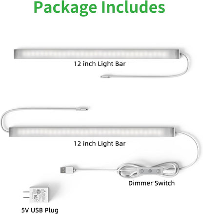 BRIGHTWILL Cool to Touch LED Cabinet Light – Flameless Under Counter Bar Safe for Kids, Pets, and Bedrooms