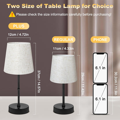 BRIGHTY — Thoughtful Cordless Lamp Gift for Her, Birthday and Housewarming Present in Premium Linen Shade