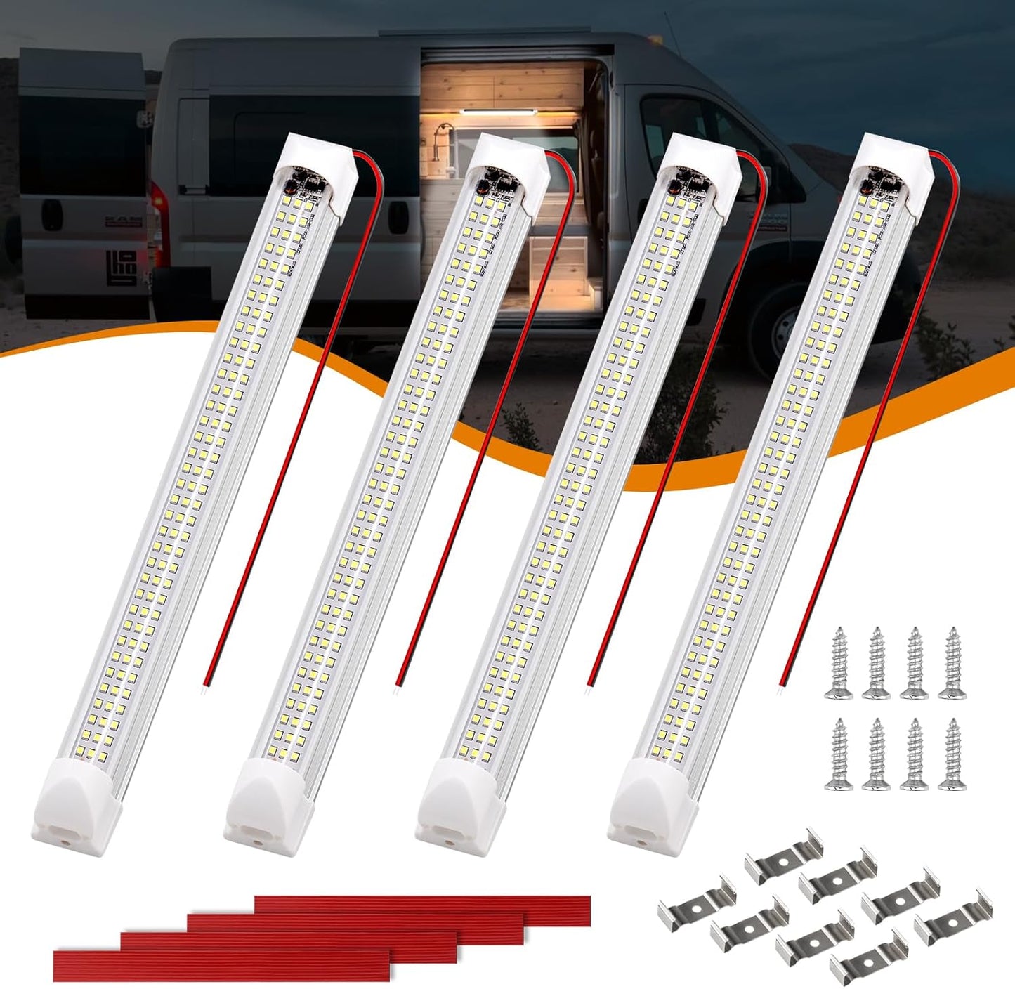Briidea 12V LED Light Bar – Under-Cabinet Kitchen Accent, Slim Cool-White Strip for Modern Interiors