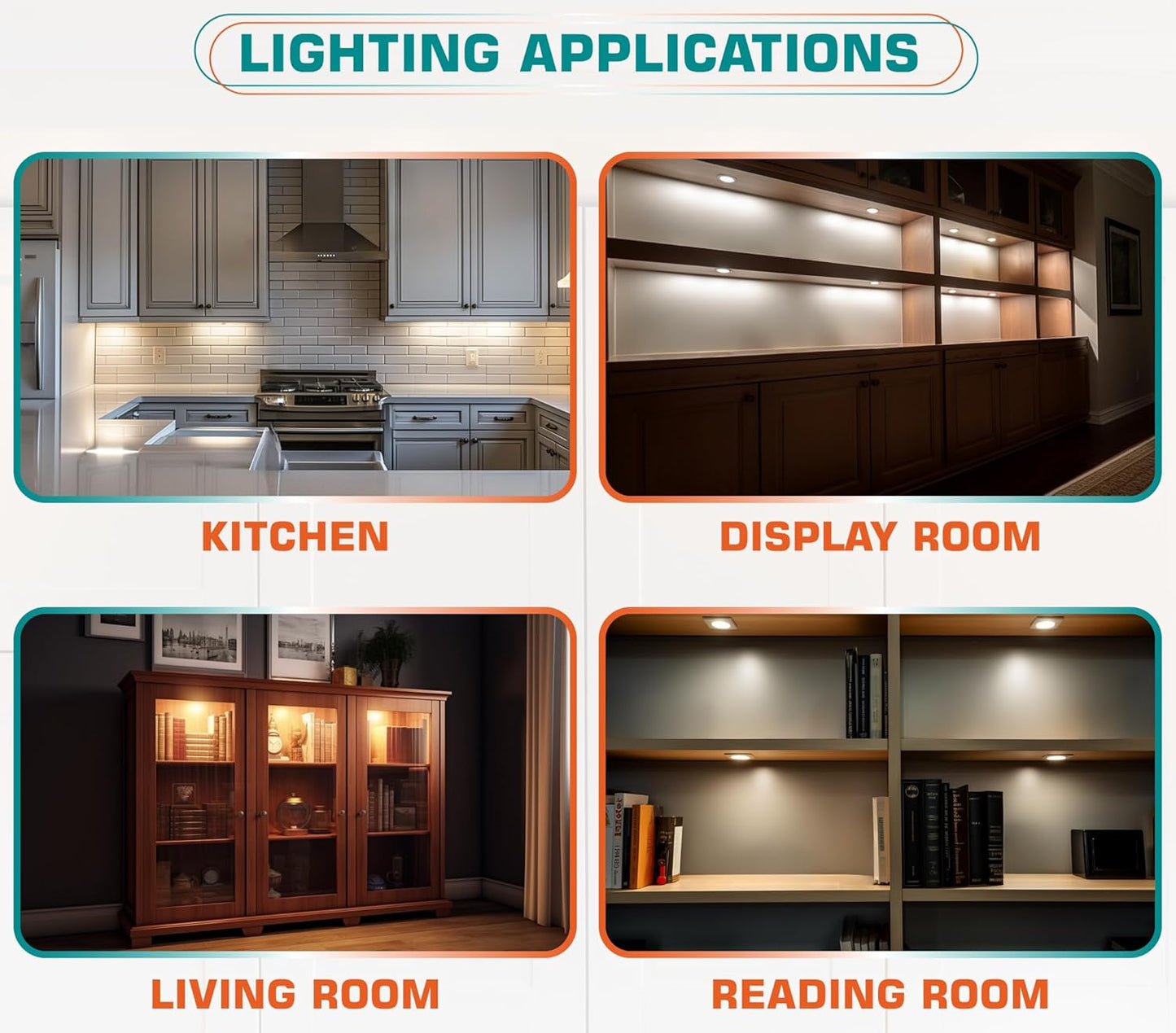 Brilliant Evolution LED Puck Light – Cool-Touch Under-Cabinet Light for Homes with Kids and Pets