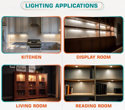 Brilliant Evolution LED Puck Light – Cool-Touch Under-Cabinet Light for Homes with Kids and Pets
