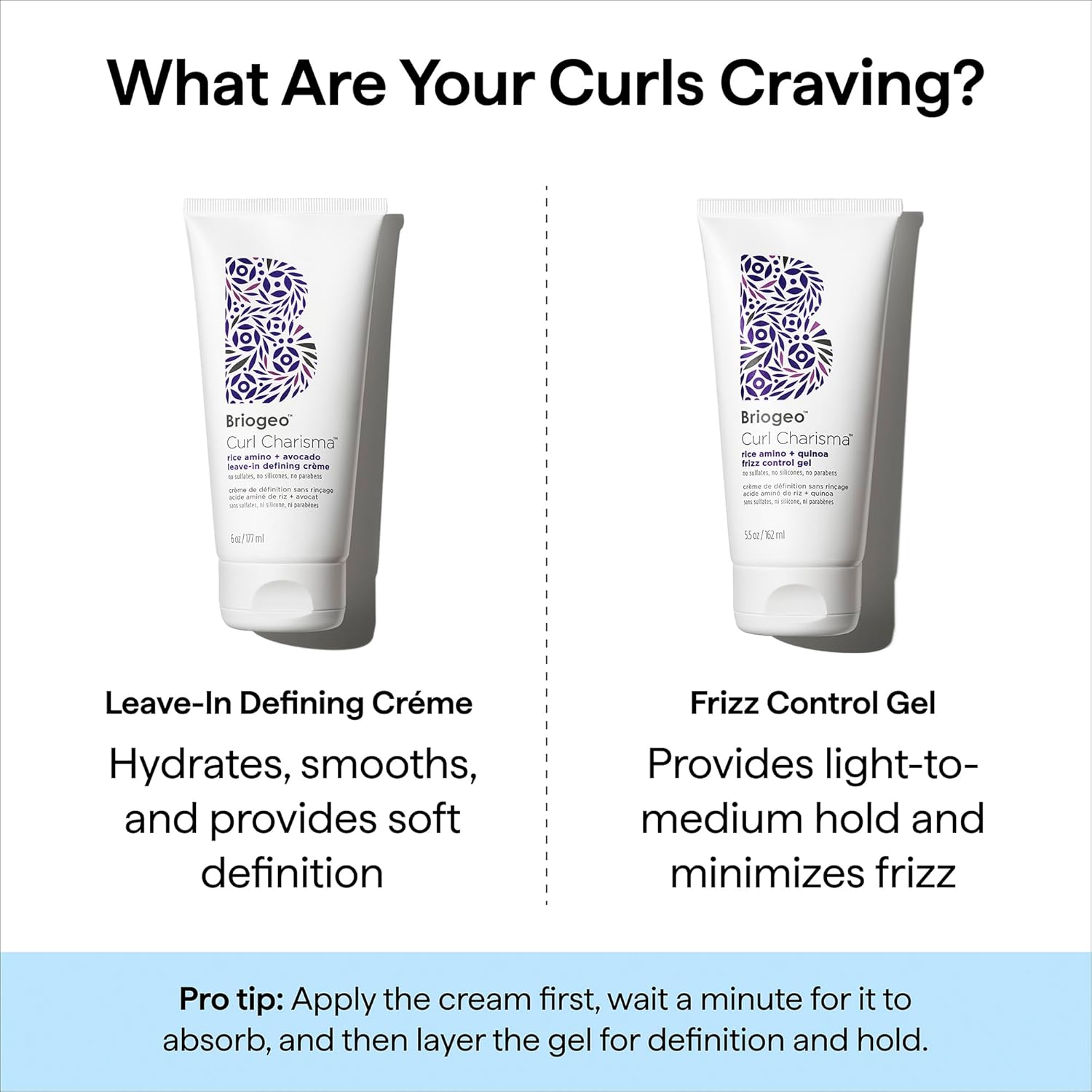 Briogeo Curl Charisma Rice Amino + Avocado Leave-In Defining Crème | Salon-Quality Curl Definition for the Elevated Home