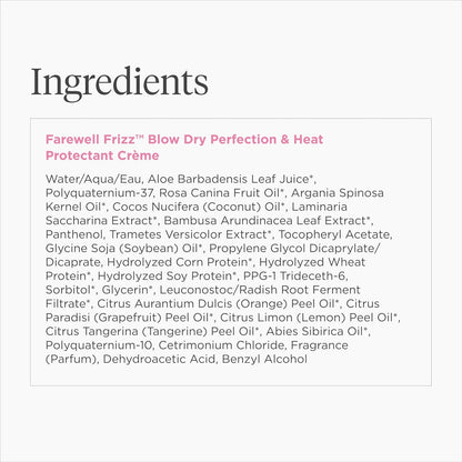 Briogeo Farewell Frizz Blow Dry Perfection Crème – Worry-Free Styling for Sensitive Scalps, Silicone-Free and Phthalate-Free