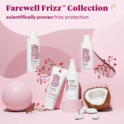 Briogeo Farewell Frizz Blow Dry Perfection Crème – Worry-Free Styling for Sensitive Scalps, Silicone-Free and Phthalate-Free