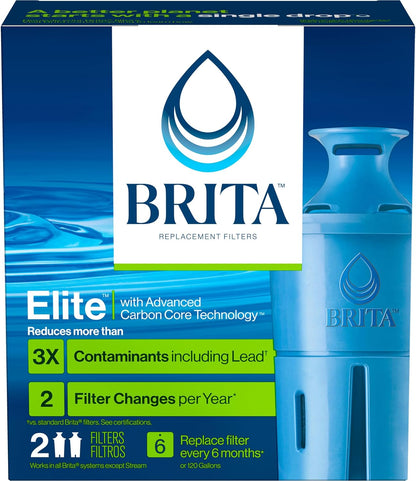 Brita Elite Replacement Filters for Pitchers – Mindful Hydration Setup for the Dining Counter and Home Bar