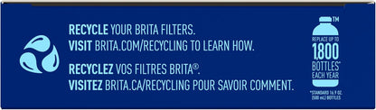 Brita Filtering Water Bottle Filters – Mineral-Safe Hydration for Active Wellness Routines, 40-Gallon Cartridges, Pack of 3