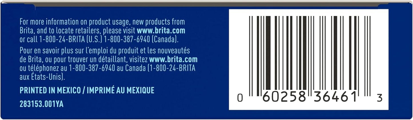 Brita Filtering Water Bottle Filters – Mineral-Safe Hydration for Active Wellness Routines, 40-Gallon Cartridges, Pack of 3