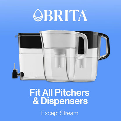 Brita Replacement Water Filters for Dispensers – Clean Hydration Upgrade for Mindful Home Wellness Routine, 3 Count
