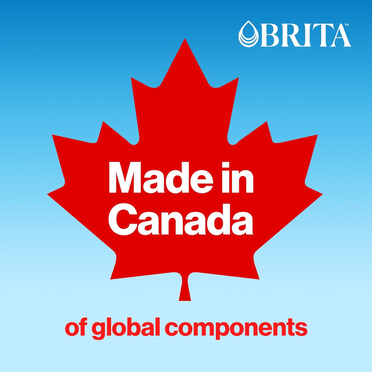 Brita Standard Water Filter – Sustainable Refrigerator Upgrade, Replaces 1,800 Plastic Bottles Per Year