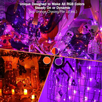 BrizLabs RGB String Lights – Child-Safe Nursery Nightlight with No Flame and Dimmable Glow