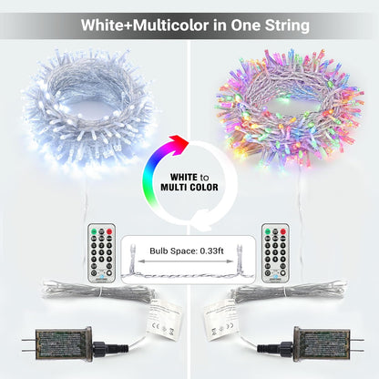 Brizled Color Changing Christmas Lights – IP44 Waterproof 65.67ft Strand for Patio, Porch and Yard Curb Appeal