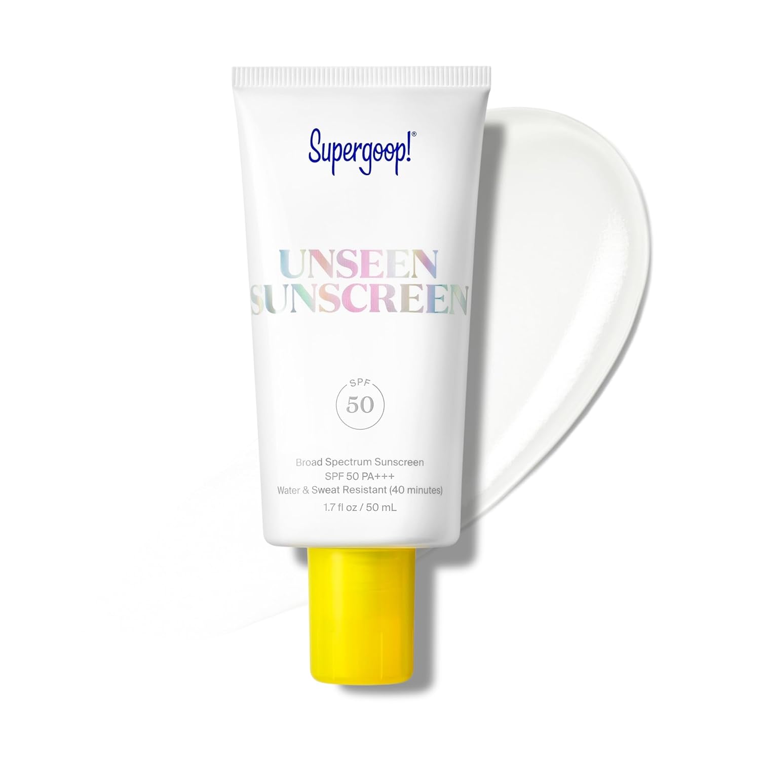 broad spectrum spf 50 (with spf 40 variant) invisible sunscreen protection