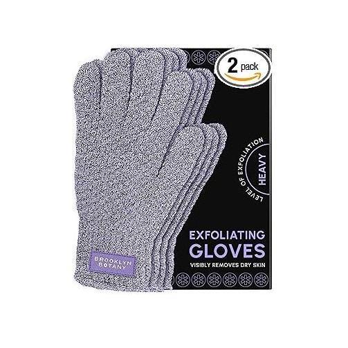 Brooklyn Botany Elite Exfoliating Mitt for Bath and Shower – Heavy Duty Body Scrubber for a Premium Pampering Experience