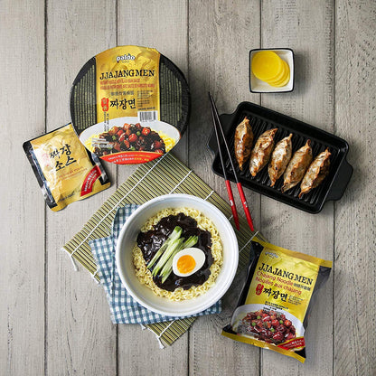 brothless jjajang style ramen noodles
