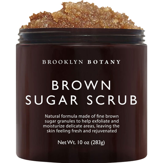 brown sugar and vitamin e active ingredients that gently exfoliate while locking in moisture
