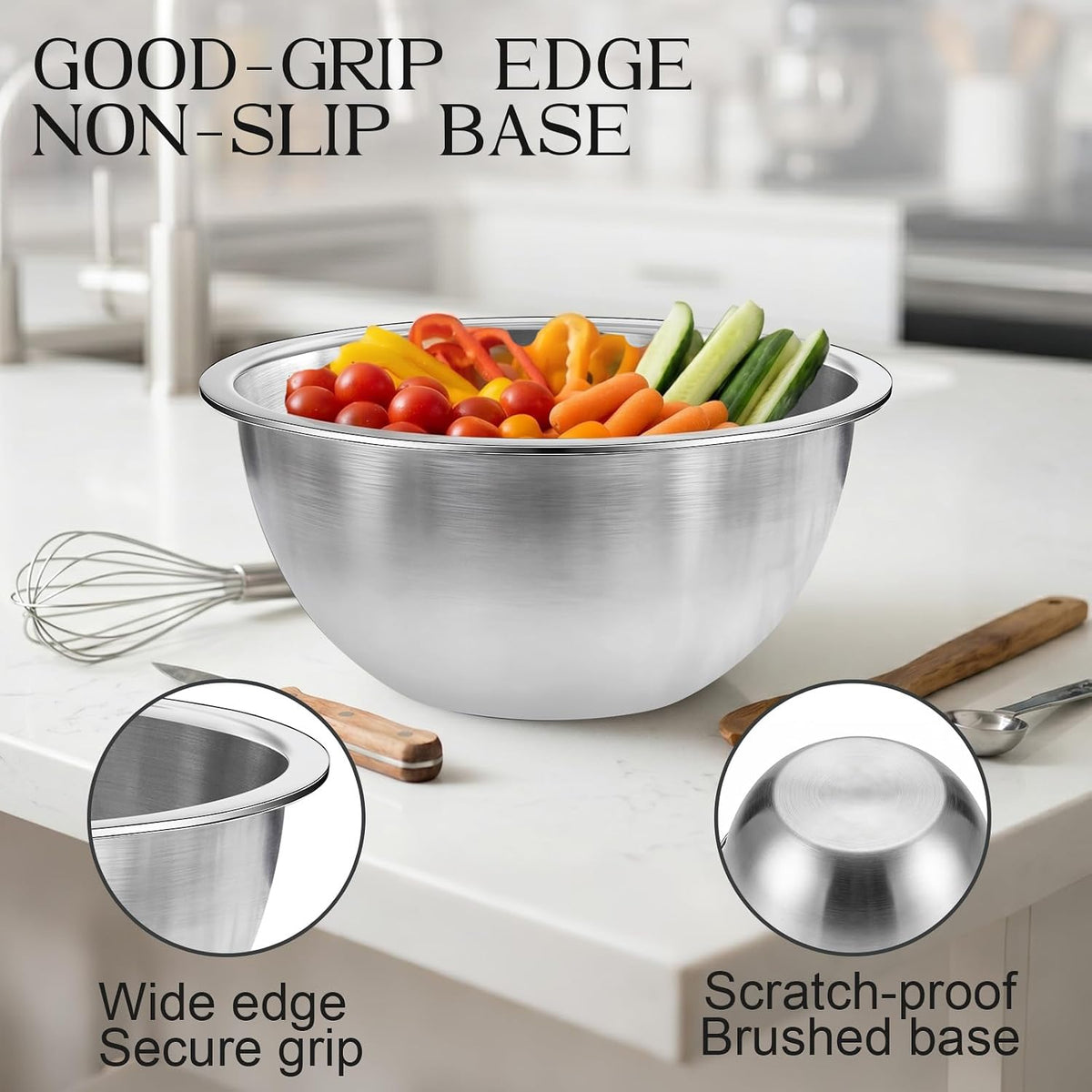 brush-polished interior and exterior that resists fingerprints and wipes clean