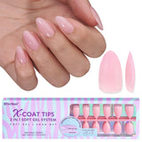 BTArtbox XCOATTIPS Short Almond Press Ons – Luxury Vanity Upgrade, Hand-Crafted Gel Finish