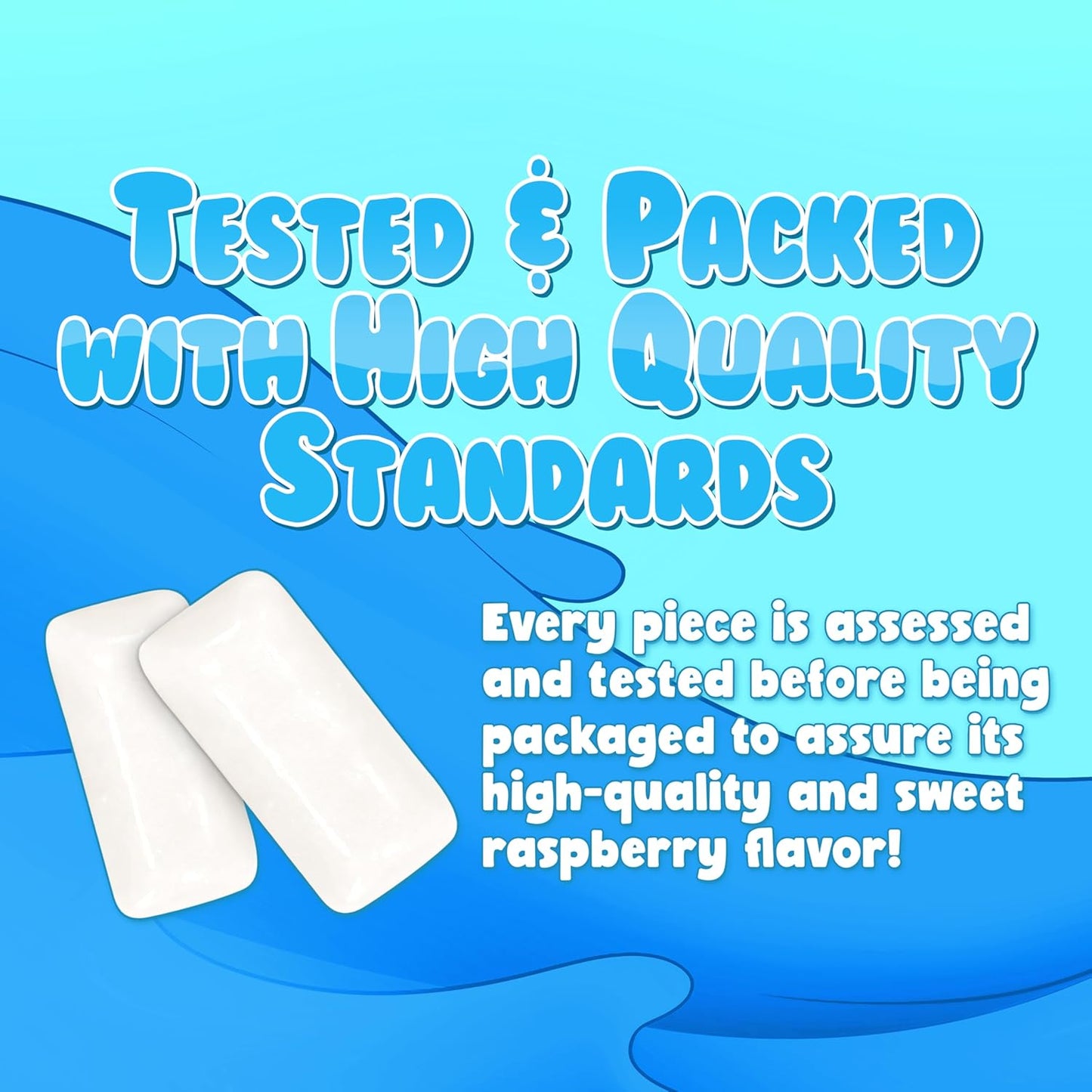 Bubblegum Kids Chiclet Gum – Sugar-Free Lunchbox Treat for School-Aged Kids, Peanut-Free Vegan Candy