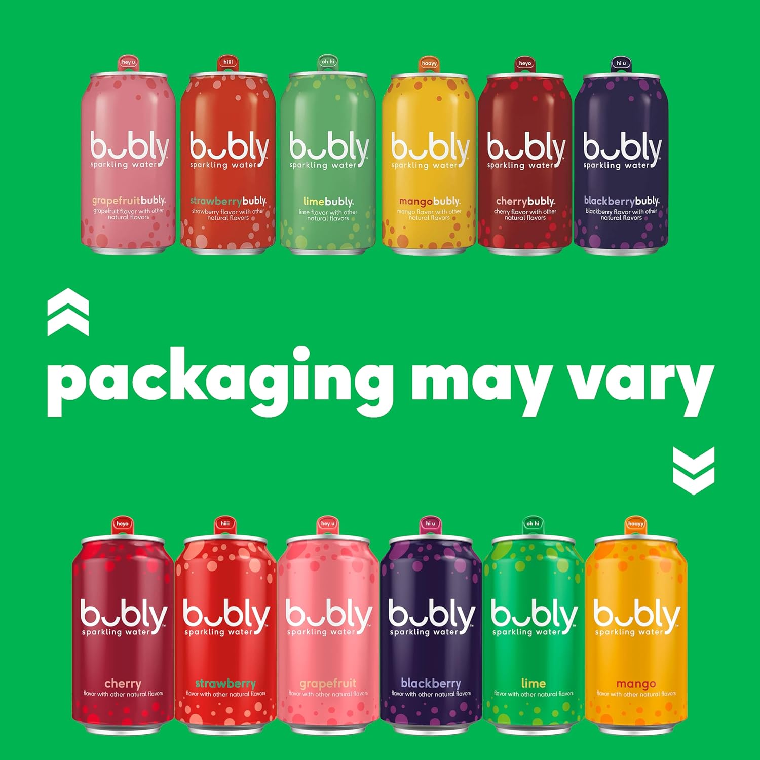 bubly Sparkling Water Blackberry – Daily Hydration Ritual for Clean-Eating Wellness Routines, 12 fl oz Cans (Pack of 8)